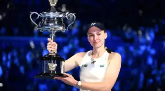 Avustralya Açık tek kadınlarda şampiyon Elena Rybakina