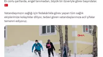 Bakanlıktan zorlu kış şartlarında 'Evde Sağlık Hizmetleri'ne ilişkin paylaşım