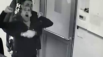 Engelli çalışan, güvenlik görevlisinin heimlich manevrasıyla hayata tutundu