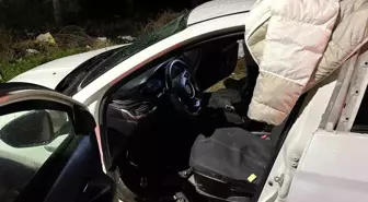 Gönen'de park halindeki araçta patlama: 2 yaralı