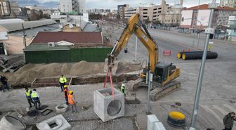 Kayseri'de 'Kartal Kavşağı ve Bağlantı Yolları Projesi'nin altyapı çalışmaları sürüyor