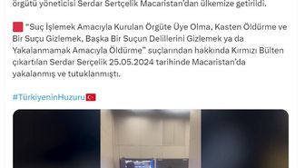 Macaristan'da tutuklu bulunan suç örgütü yöneticisi, Türkiye'ye getirildi
