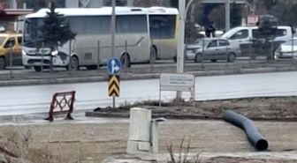 Malatya'da otobüs ile otomobil çarpıştı: 2 yaralı