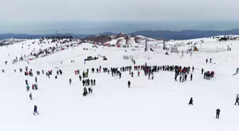 Yaylada Dünya Kar Motosikleti Şampiyonası heyecanı