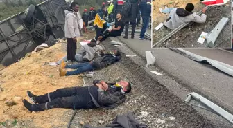 Antalya'daki katliam gibi kazada olay yerinden gelen ilk görüntüler korkunç