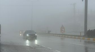 Belen ilçesinde sis etkili oldu