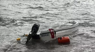 Bodrum'da fırtına; tekneler karaya oturdu, feribot seferi iptal edildi