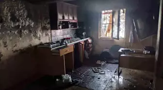 Camide çıkan yangın hasara neden oldu