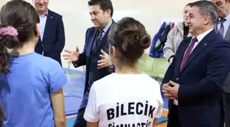 Cimnastik Federasyonu Başkanı Suat Çelen Bilecik'te antrenmanları inceledi