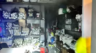 Gömeç'te matkap bataryasının patlamasıyla çıkan yangın söndürüldü