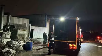 Kocaeli'de metal işleme atölyesinde yangın
