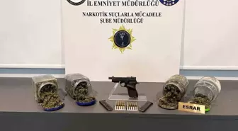Samsun'da bir kişi uyuşturucu ve silahla yakalandı