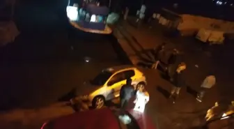 Sarıyer'de otomobilin denize düştüğü yerde ikinci kaza kamerada; mendirekte asılı kaldı