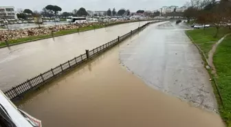 Çanakkale'de Kepez Çayı yine taştı