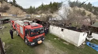 Karabük'te ahırda çıkan yangında 2 köpek öldü