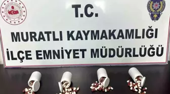 Muratlı'da uyuşturucu operasyonu: 210 sentetik hap ele geçirildi