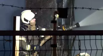 Ataşehir'de mermer atölyesinde yangın: 2 kişi dumandan etkilendi