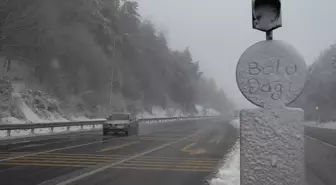 Bolu Dağı'nda Kar Yağışı Etkili Oldu