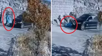 Komşusu baba ve oğlunu otomobille ezip yaralayan sanığa hapis istemi; o anlar kamerada
