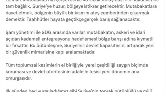 Kurtulmuş: Suriye'nin bütünlüğü için atılan her adım, 'Terörsüz Türkiye' hedefimizi güçlendirmektedir
