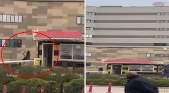 Taksiye alınmayınca çığırından çıktı! O anlar kameralarda