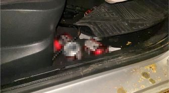 Direğe çarpan otomobildeki 4 kişi yaralandı: Araçtan alkol kutuları çıktı