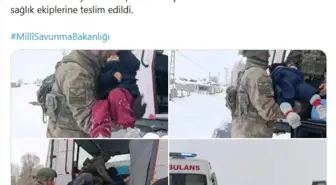 Kars'ta kar nedeniyle ulaşılamayan çocuklar paletli araçla taşındı