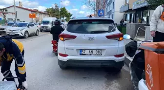 Motosiklet otomobile arkadan çarptı: 1 yaralı