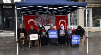 Muş'ta evlatlarına kavuşmak isteyen aileler, DEM Parti önündeki eylemlerini sürdürdü