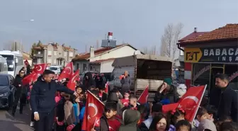 Ulaş'ta öğrenciler bayrak yürüyüşü yaptı