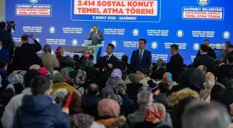 Cumhurbaşkanı Yardımcısı Cevdet Yılmaz, Gaziantep'te sosyal konut temel atma töreninde konuştu Açıklaması