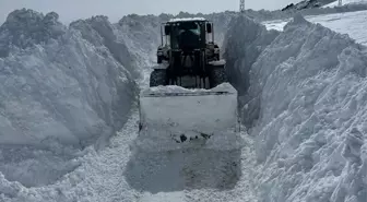 Hakkari'de kardan kapanan iki üs bölgesinin yolu ulaşıma açıldı