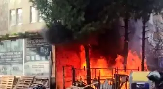 Ordu'da iş yeri deposunda yangın