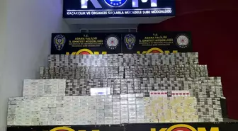 Adana'da 14 bin paket kaçak sigara ele geçirildi