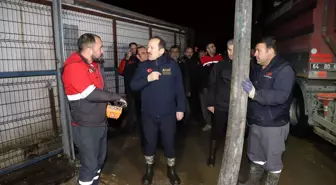 AFAD Başkanı Pehlivan, Uşak'ta derenin taştığı bölgede incelemelerde bulundu Açıklaması