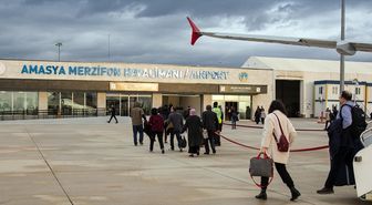 Amasya Merzifon Havalimanı ocak ayında 14 bin 549 yolcuya hizmet verdi