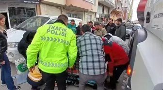 Beton mikserinin altında kalan yaşlı adam yaralandı