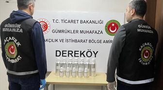 Dereköy Sınır Kapısı'nda 10 kilogram likit esrar ele geçirildi