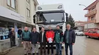 Erzincan'dan Filistin ve Suriye'ye yardım tırı gönderildi