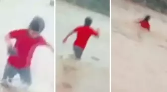 Kahreden görüntüler: Küçük Berivan terlik için girdiği derede hayatını kaybetti