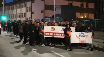 Kayseri'de deprem tatbikatı düzenlendi