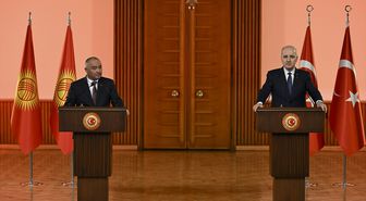 Kırgızistan Meclis Başkanı Turgunbek uulu, TBMM Başkanı Kurtulmuş ile ortak basın toplantısında konuştu Açıklaması