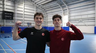 Milli badmintoncu Mert ve Gökay'ın hedefi Avrupa şampiyonluğu