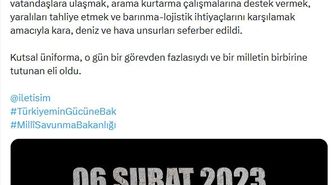MSB, Kahramanmaraş depreminde kurtarılan vatandaşların görüntülerini paylaştı