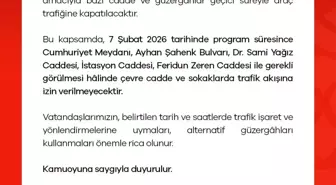 Niğde'de miting nedeniyle bazı cadde ve güzergahlar trafiğe kapatılacak
