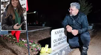 Saat 04.17'de mezar başında gözyaşlarına boğuldu