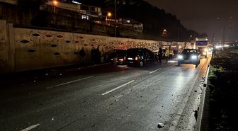 Samsun'da 5 otomobilin karıştığı zincirleme trafik kazasında 1 kişi yaralandı