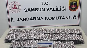 Samsun'da asma tavana saklanan 7 bin 9 uyuşturucu hap ele geçirildi