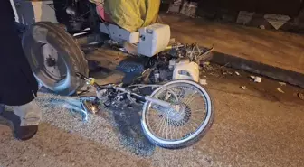 Samsun'da otomobille çarpışan motosikletin sürücüsü yaralandı