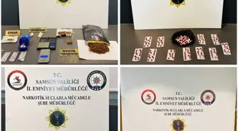 Samsun'da uyuşturucu operasyonlarında 6 zanlı yakalandı
